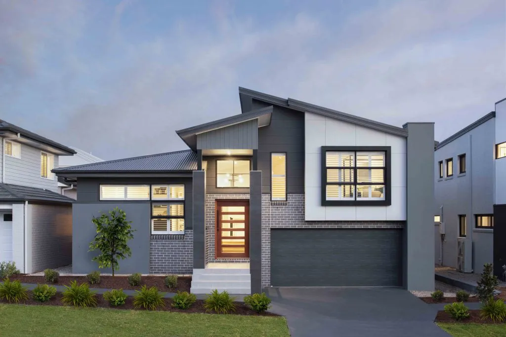 Display home facade on show in Sydney