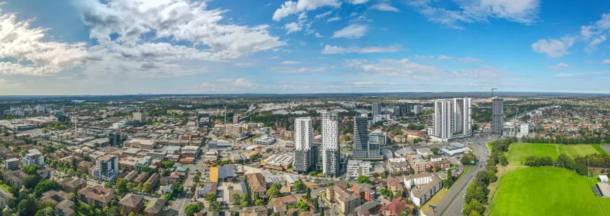 aerial view of Liverpool