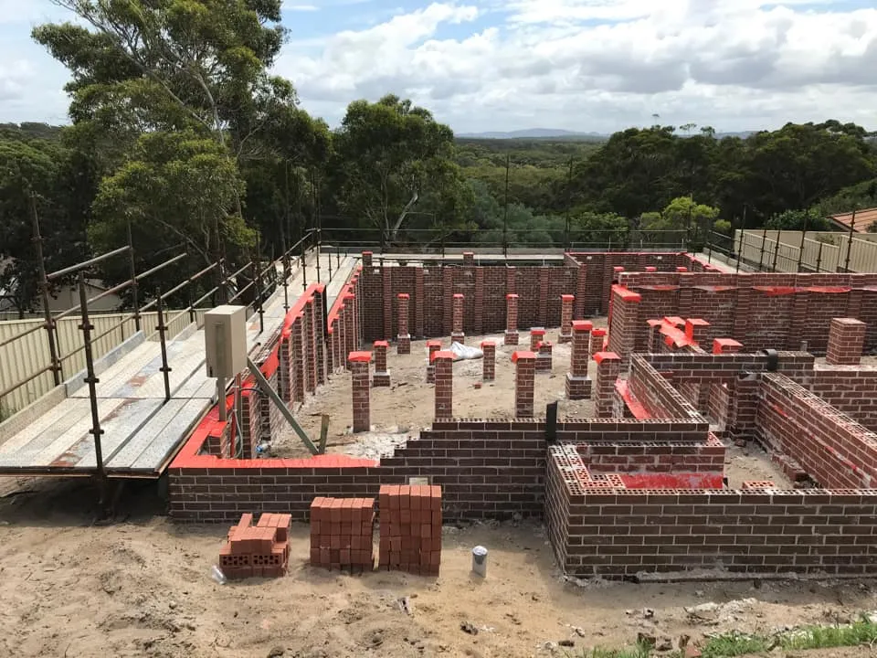 Brick Bearers and Joints on Construction Site