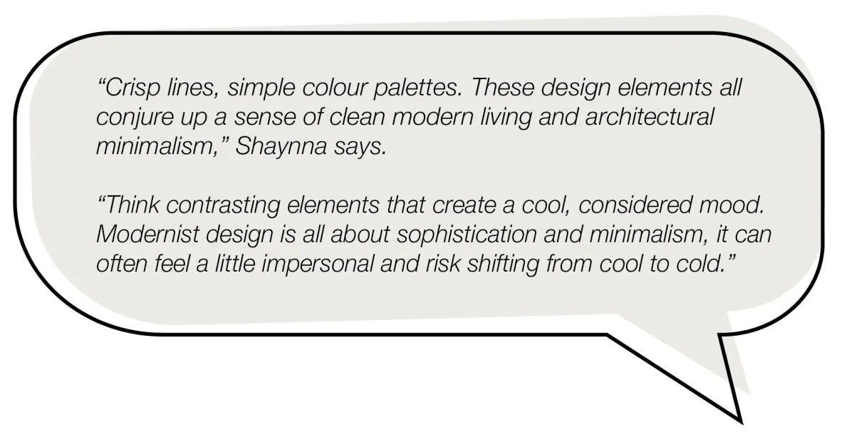 Shaynna Blaze quote - minimalist living
