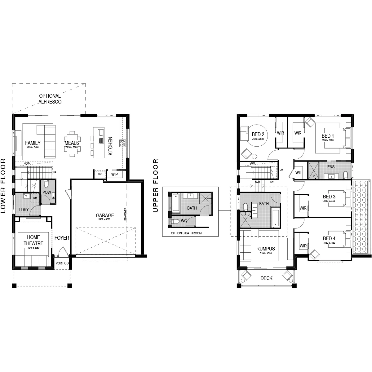flexible floor plans