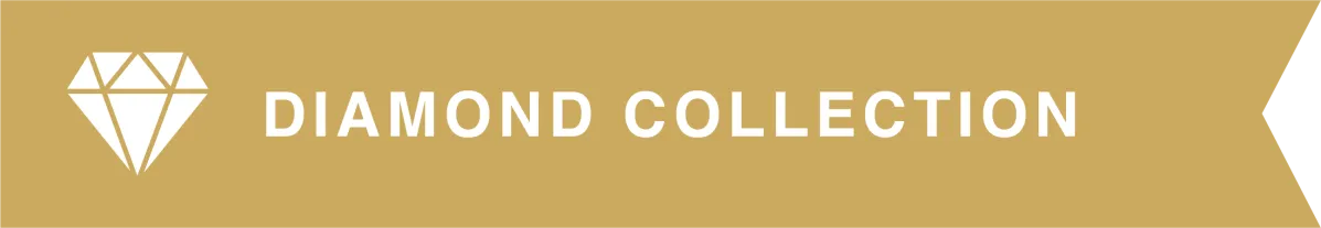 Gold banner with geometric diamond icon on left and white text reading 