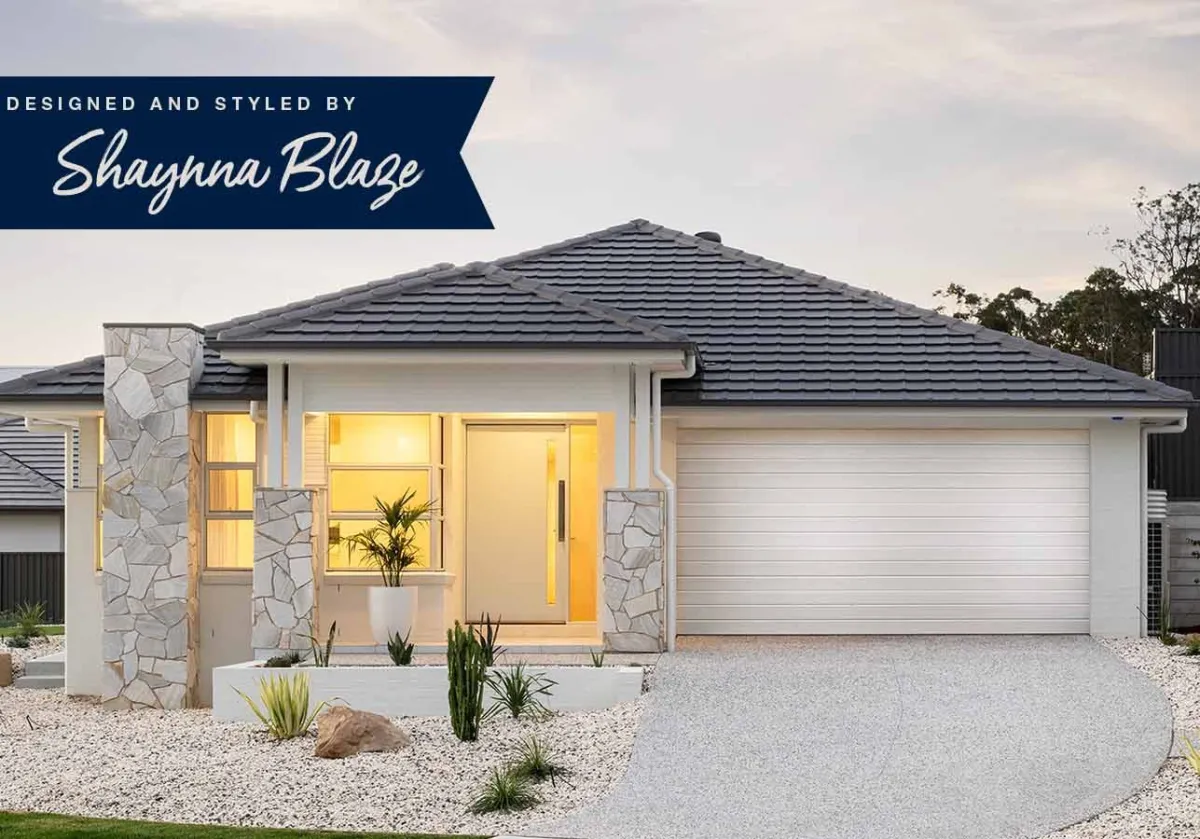Avoca 245 display home facade, Warnervale