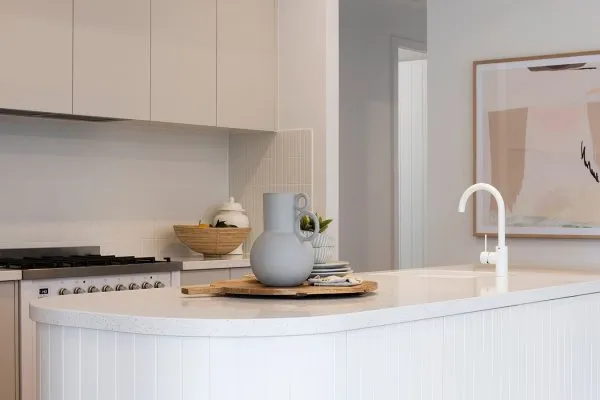 Kitchen in Southport display home at Leppington
