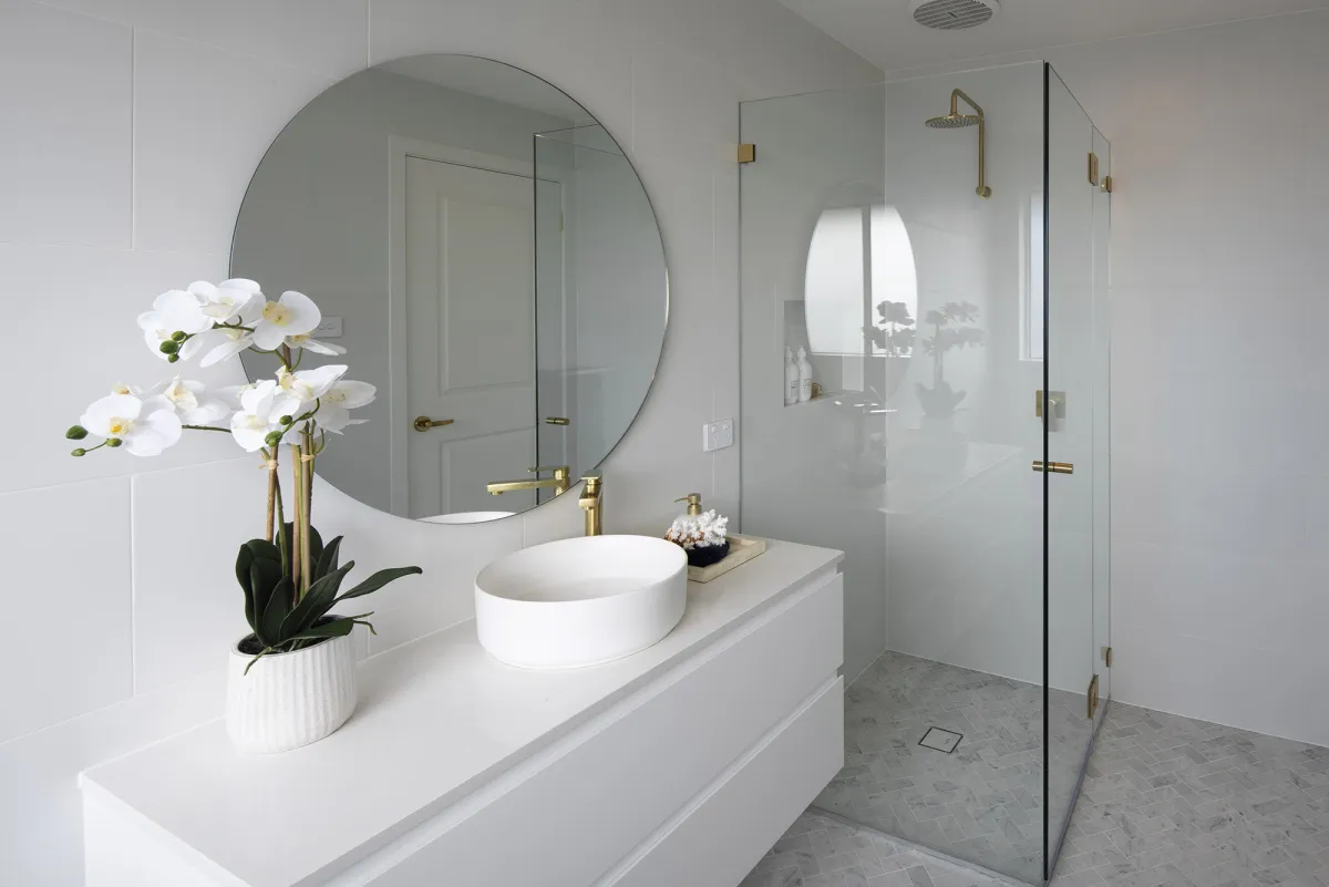 Diamond Collection bathroom inclusions in a Wilton Greens display home