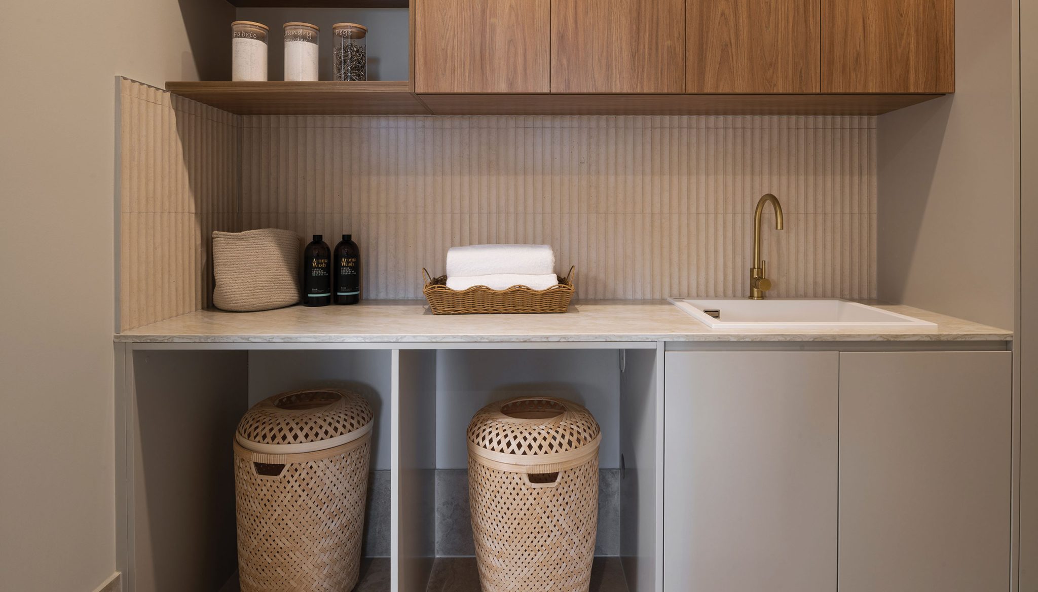 Laundry: Laundry fitout including Polytec cabinetry