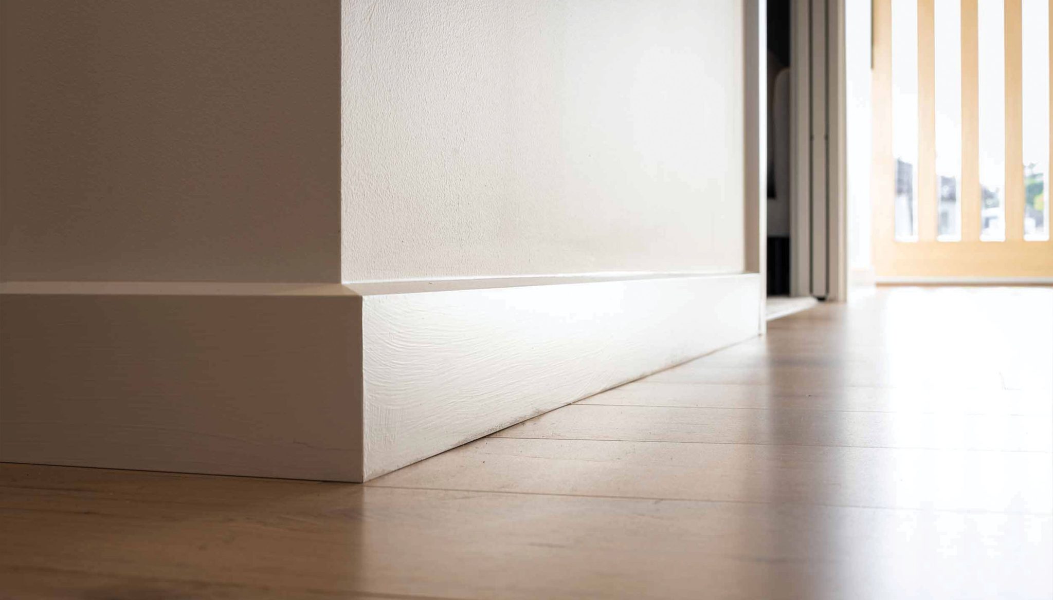 Living area: 92mm skirting boards