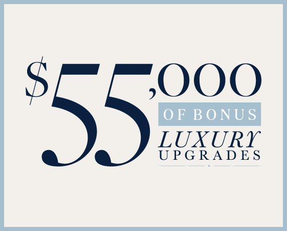 Enjoy $55,000 worth of bonus luxury upgrades with the Sapphire Collection!